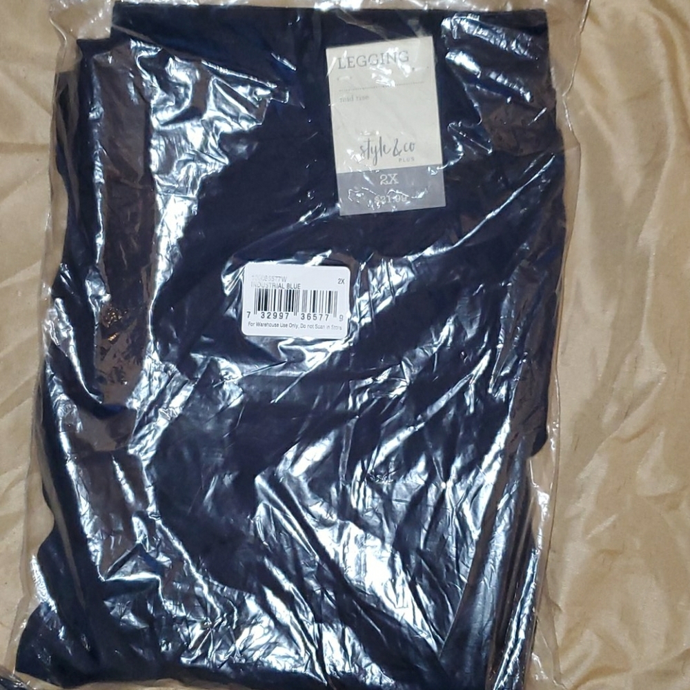 Style and co NWT plus size leggings Blue